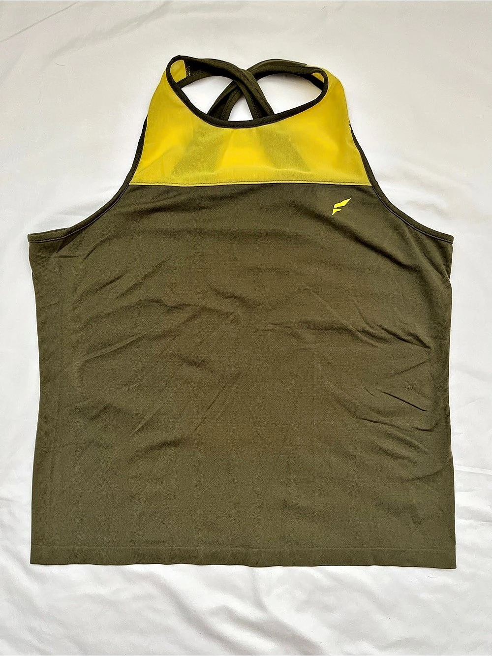 Flag Nor Fail Tank Top in Green & Yellow
